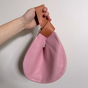 Italian leather wristlet purse